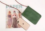 Genuine Leather Mobile Phone Crossbody ( Color Options)