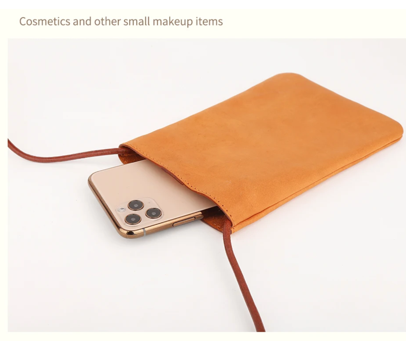 Genuine Leather Mobile Phone Crossbody ( Color Options)