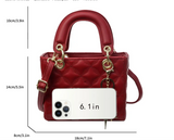 MINI Quilted Tote with Charm Box Purse w/Shoulder Strap