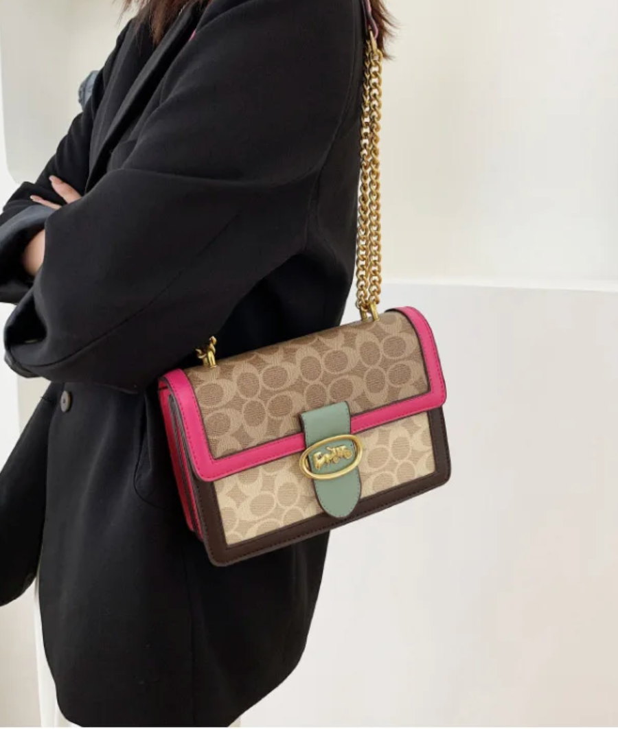Leather Mini Clutch Monogrammed Crossbody