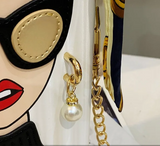Cobalt Blue Face Glam Mini box Purse