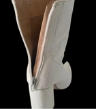 RETRO WHITE  GO GO BOOTS RETRO 70s