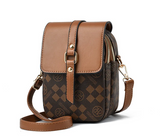 Leather Double Zip Crossbody