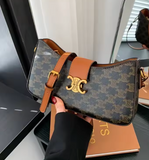 Mini Leather Crescent Shoulder Bag (Color Options)
