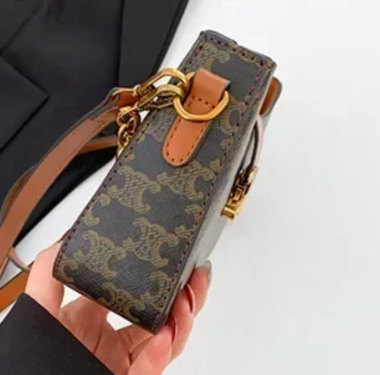 Mini Leather Crescent Shoulder Bag (Color Options)
