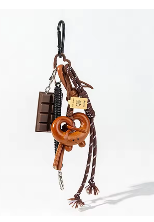 PRETZEL and CHOCOLATE Lovers Purse Charm