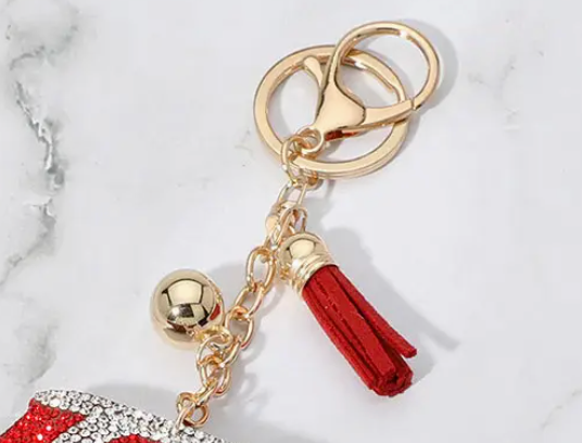 BLING STUDDED COCA COLA CAN Purse Charm Key Chain