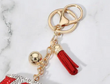 BLING STUDDED COCA COLA CAN Purse Charm Key Chain