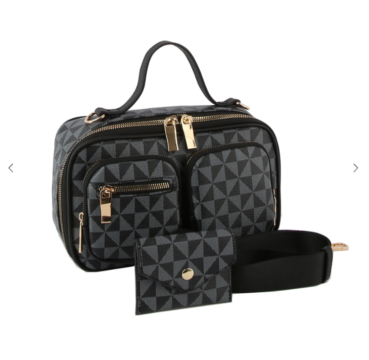 Mini Monogrammed Crossbody Bag (COLOR OPTIONS)