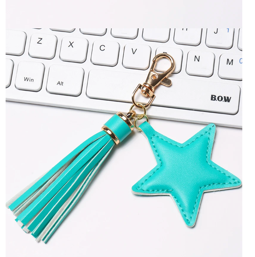 HEART and TASSEL PURSE CHARM Key Chain (COLOR OPTIONS)