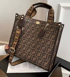 Monogrammed Leather 2 Strap Large Tote Computer Bag