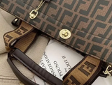 Monogrammed Leather 2 Strap Large Tote Computer Bag