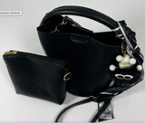 MINI BUCKET TOTE with Scarf and Purse Charm (COLOR OPTIONS)