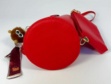 MINI BUCKET TOTE with Scarf and Purse Charm (COLOR OPTIONS)
