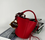 MINI BUCKET TOTE with Scarf and Purse Charm (COLOR OPTIONS)