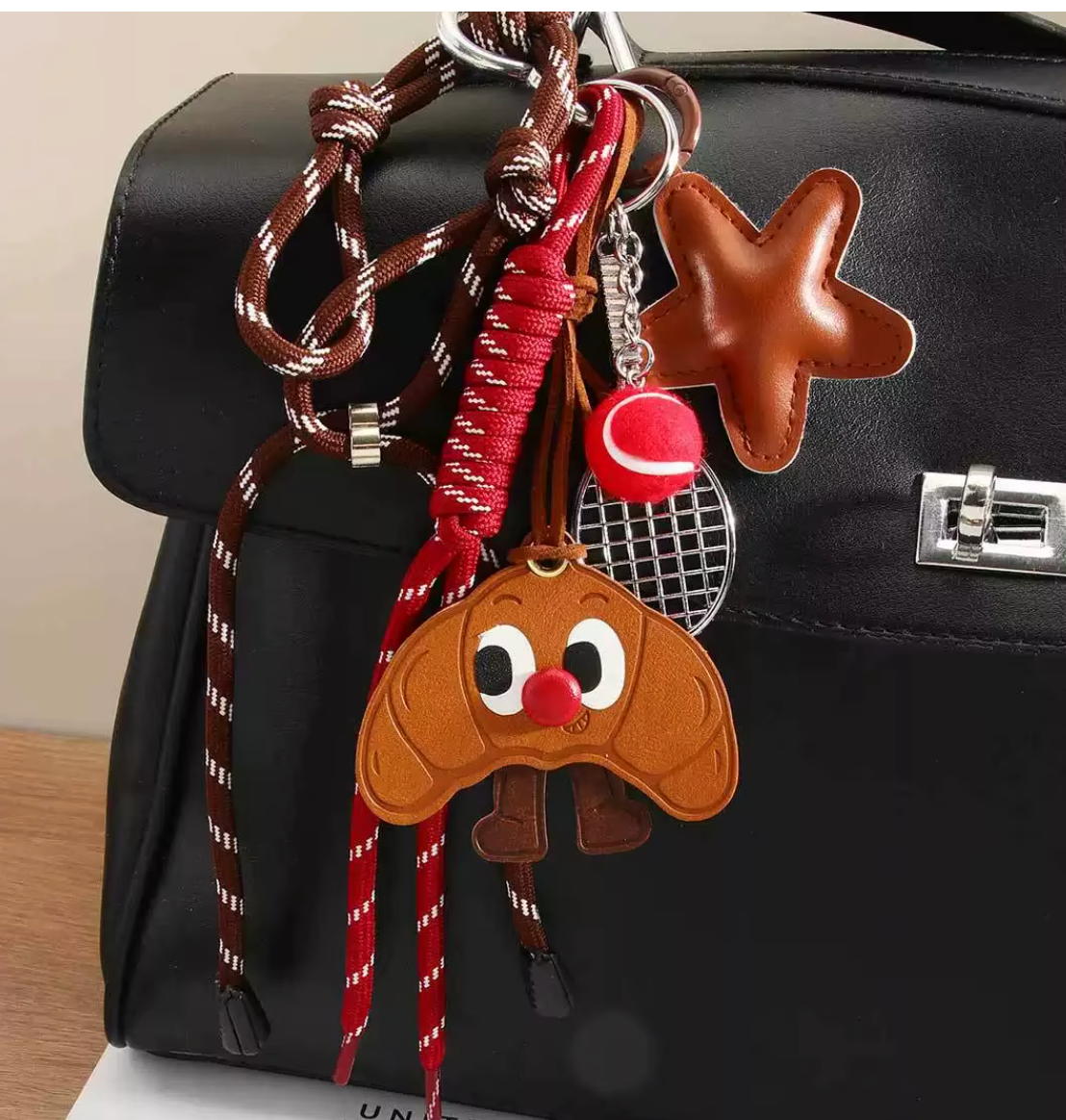 Tennis Star Purse Charm