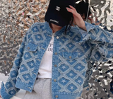 ELEVATED FRAYED DENIM JEAN JACKET