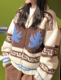 FALL LEAVES Cardigan Sweater