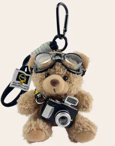 PLUSHIE BROWN PHOTOGRAPHER BEAR