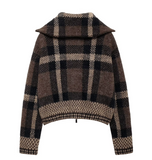 SOFTEST PLAID BOMBER JACKET