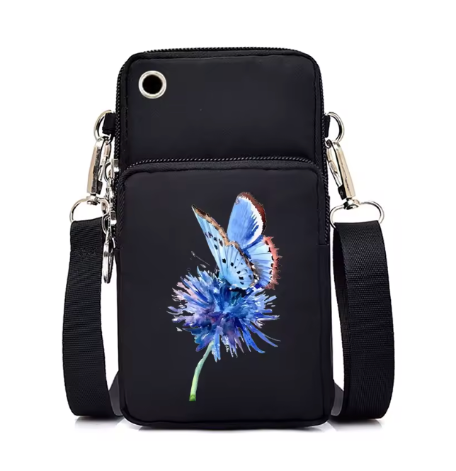 Mobile Phone Butterfly Crossbody Mini John Lennon "Words of Wisdom" (Options)