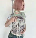 Y2k Graphic Short Sleeve Tshirt