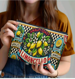 Amalfi Coast Lemonade LIMONCELLO Zip COSMETIC BAG
