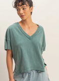 COMFY EASY BASIC TRENDY SLUB TEE (COLOR OPTIONS)