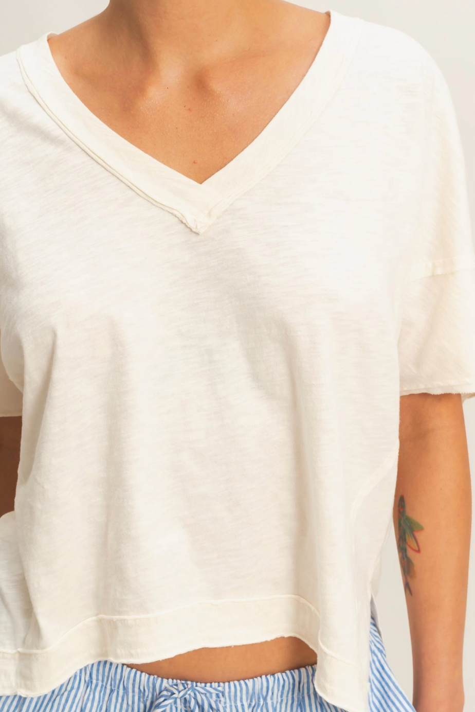 COMFY EASY BASIC TRENDY SLUB TEE (COLOR OPTIONS)