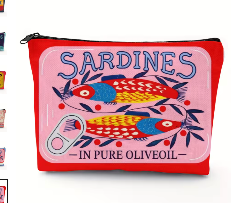 SARDINES COSMETIC ESSENTIAL ZIP BAG