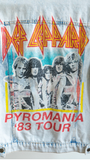 VINTAGE ACID WASH DEF LEPPARD DENIM JACKET  UNISEX