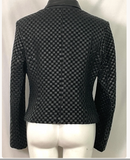 Vintage Marvin Richards Basketweave Leather Jacket 1988