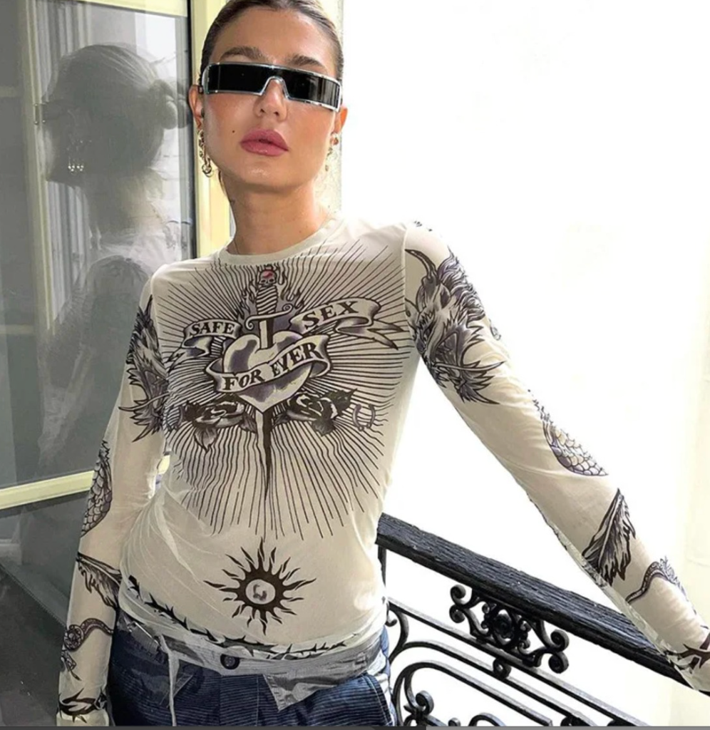 SHEER GRAPHIC FOREVER TEE