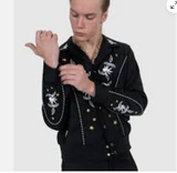 STRAIGHT TO HELL MENS  EMBROIDERED GABERDINE JACKET DeadStock
