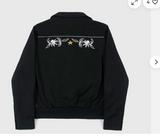 STRAIGHT TO HELL MENS  EMBROIDERED GABERDINE JACKET DeadStock