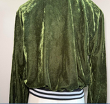 Emerald Green Vintage Bomber Varsity Jacket by 365