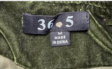 EMERALD GREEN VELVET TIGER  BOMBER JACKET BY 36.5
