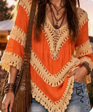 Boho Retro Hippie Tunic Top