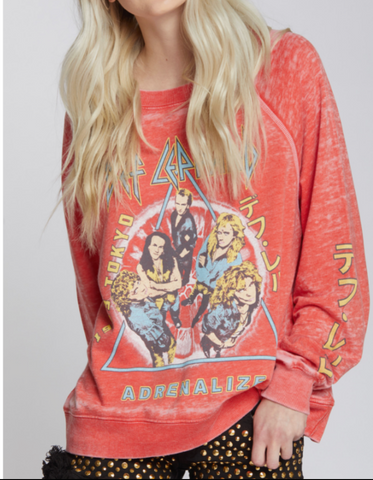 Def Leppard Adrenalize Burnout Sweatshirt SOFT