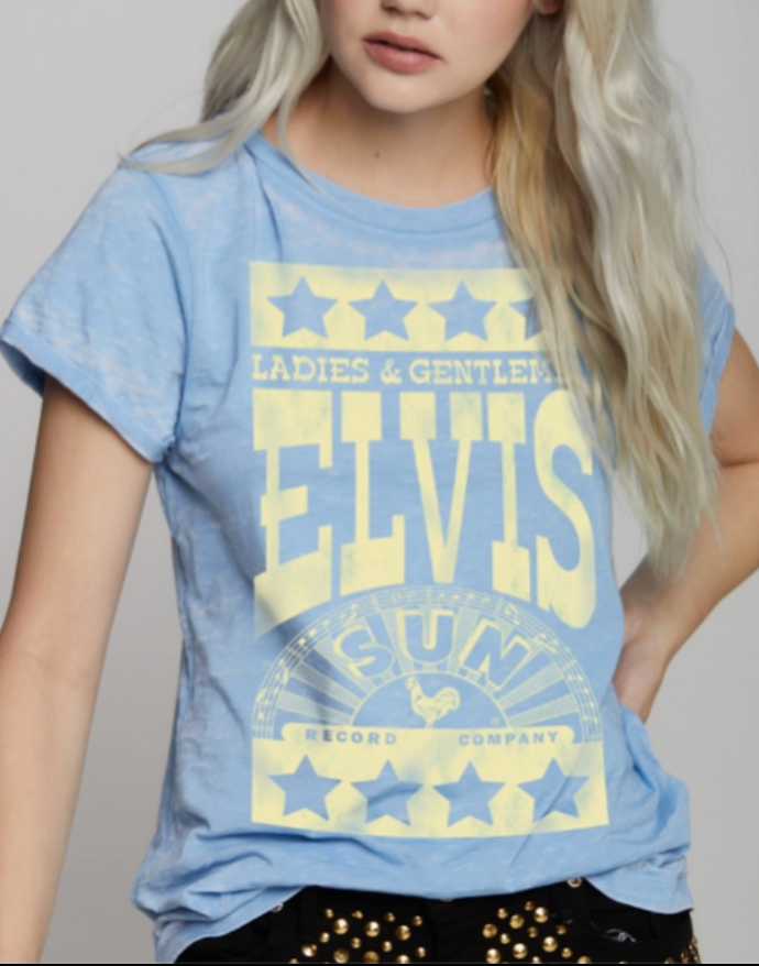 ROBIN EGG  BLUE ELVIS TShirt