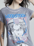 WOODSTOCK 1969 MINERAL WASH GRAPHIC TEE  1969