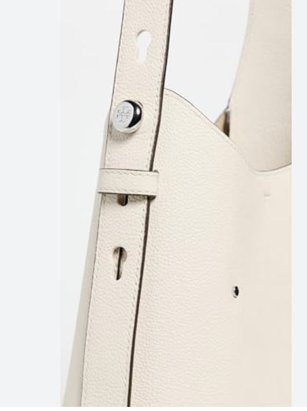 GENUINE LEATHER PEARL BUCKET BAG