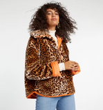 2015 Anthropology J.O.A LEOPARD PULLOVER JACKET