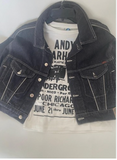 Vintage Fiorucci Black Denim Jacket 80s