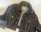 Vintage Fiorucci Black Denim Jacket 80s