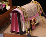 Leather Mini Clutch Monogrammed Crossbody