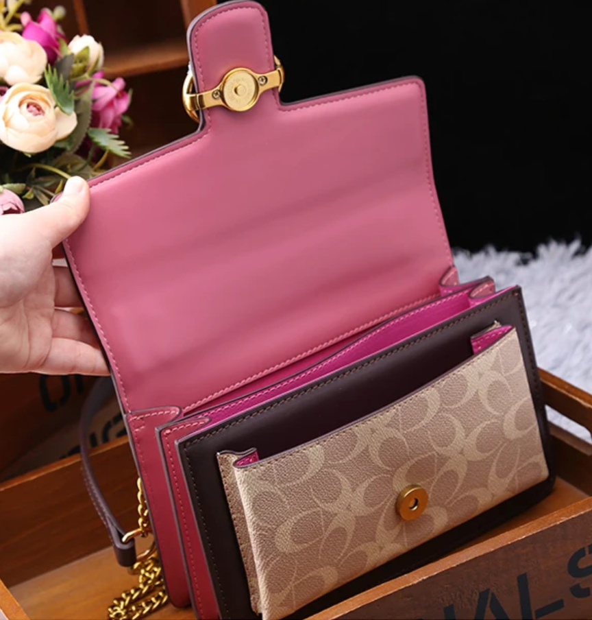 Leather Mini Clutch Monogrammed Crossbody