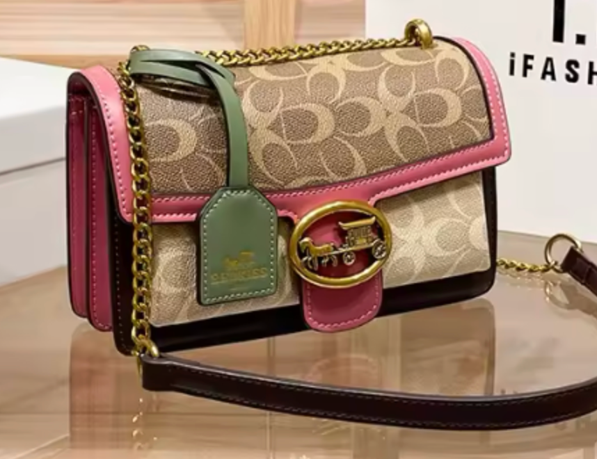 Leather Mini Clutch Monogrammed Crossbody