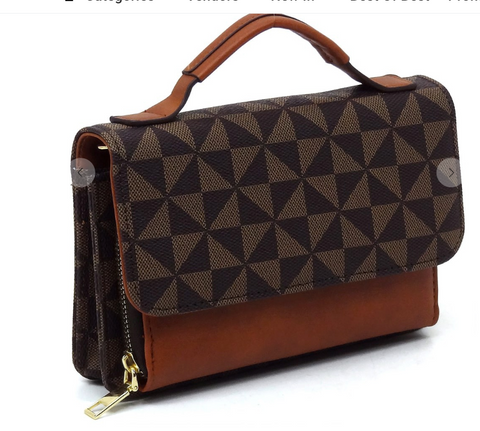 Monogrammed Mini Bag Vegan Leather (COLOR OPTIONS)