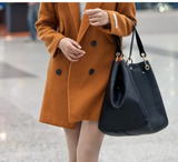 Leather Burgandy Wine Leather Tote 2 pieces